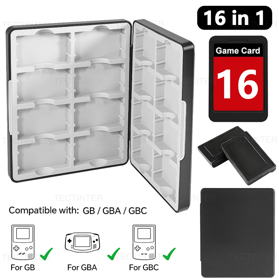 Game Boy Cartridge Holder - Caixa de Armazenamento de Cartões de