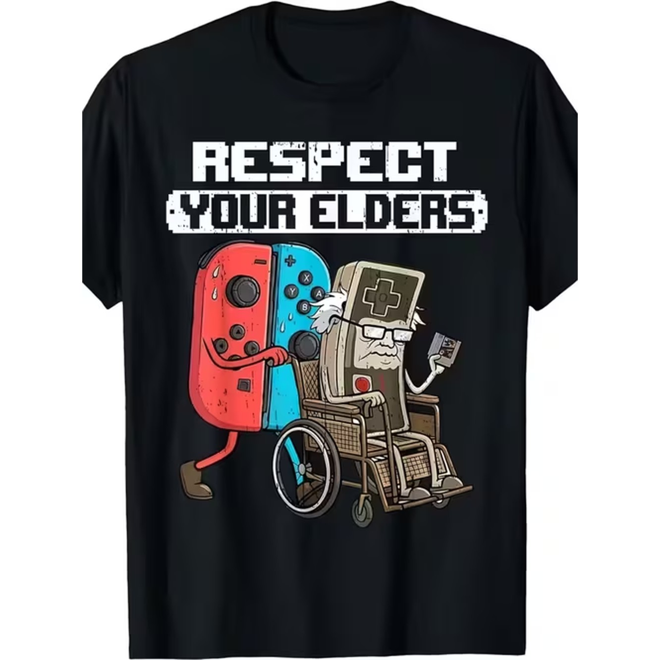 Retro Gaming T Shirts - Camiseta Masculina Estampada Tema Elders Confortável
