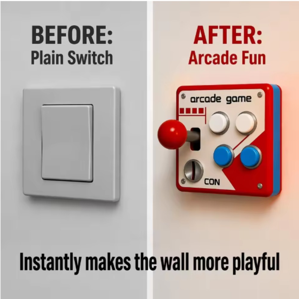 Retro Gaming Style - Capa de Placa para Joystick de