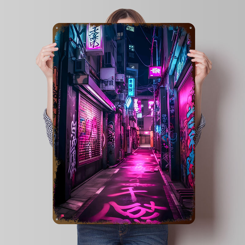 Retro Gaming Tokyo - Pôster Impresso Neon Tokyo Nights, Arte