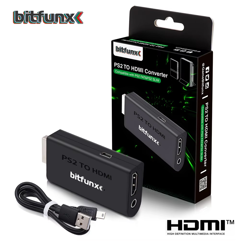 Retro Gaming Hdmi - Bitfunx PS2 YPBPR para HDMI ™