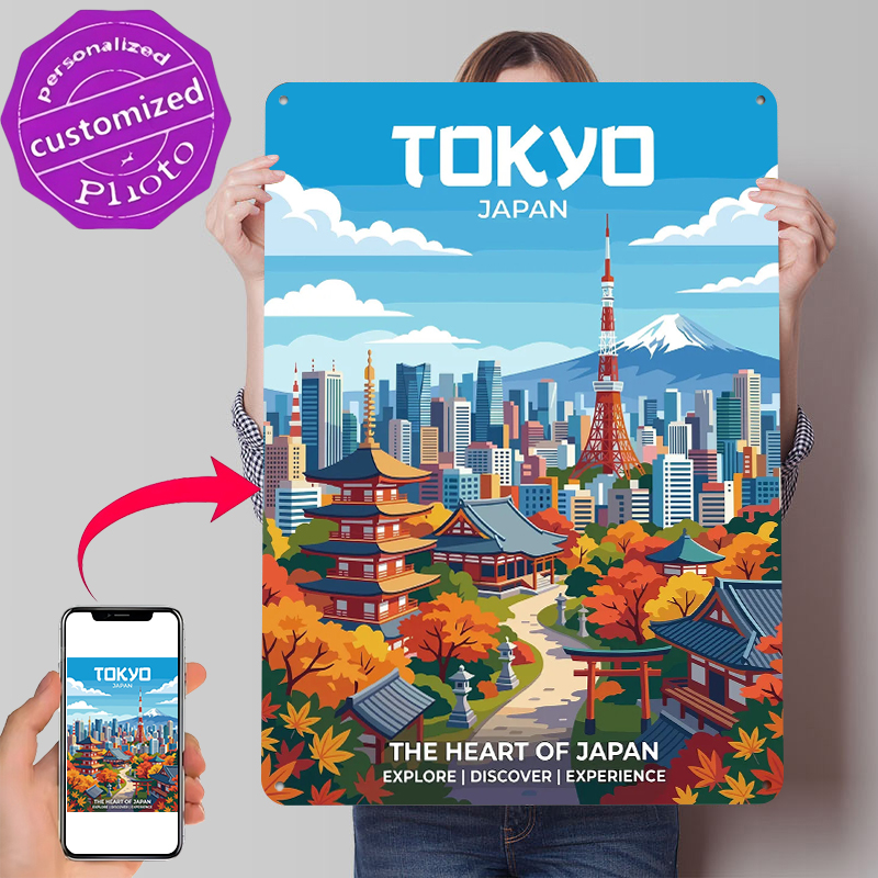 Retro Gaming Tokyo - Pôster Impresso do Paisagem da Cidade