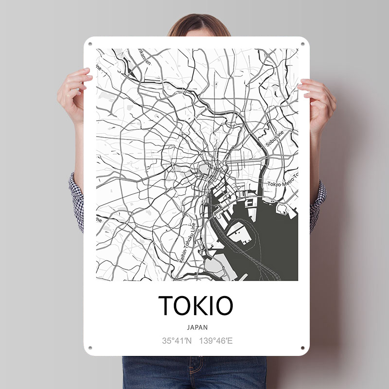 Retro Gaming Tokyo - Mapa da Cidade de Tóquio em