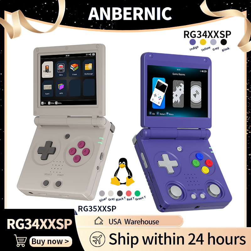 Anbernic RG34XXSP RG35XXSP Fli - Retro Gaming Theme avaliação e preço