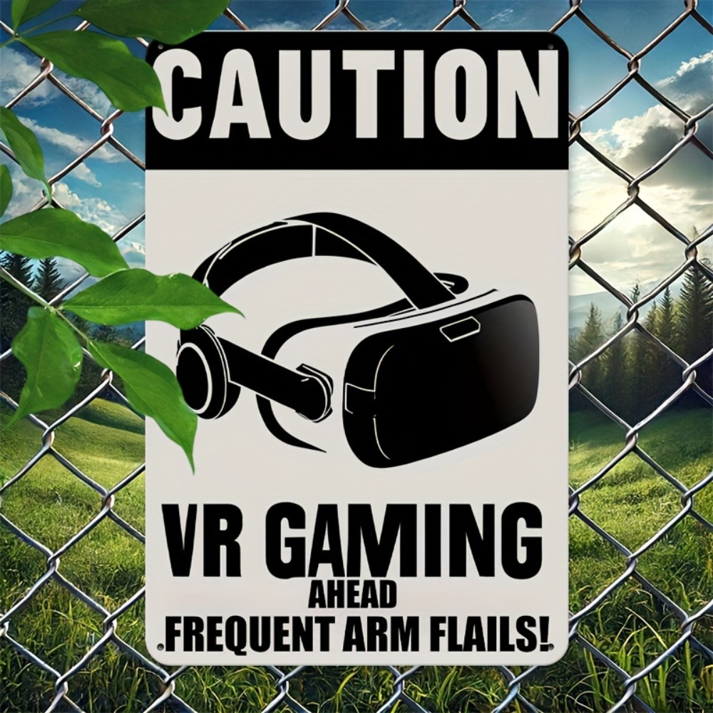 1 Placa de Metal VR Gaming com - Retro Gaming Vr avaliação e preço