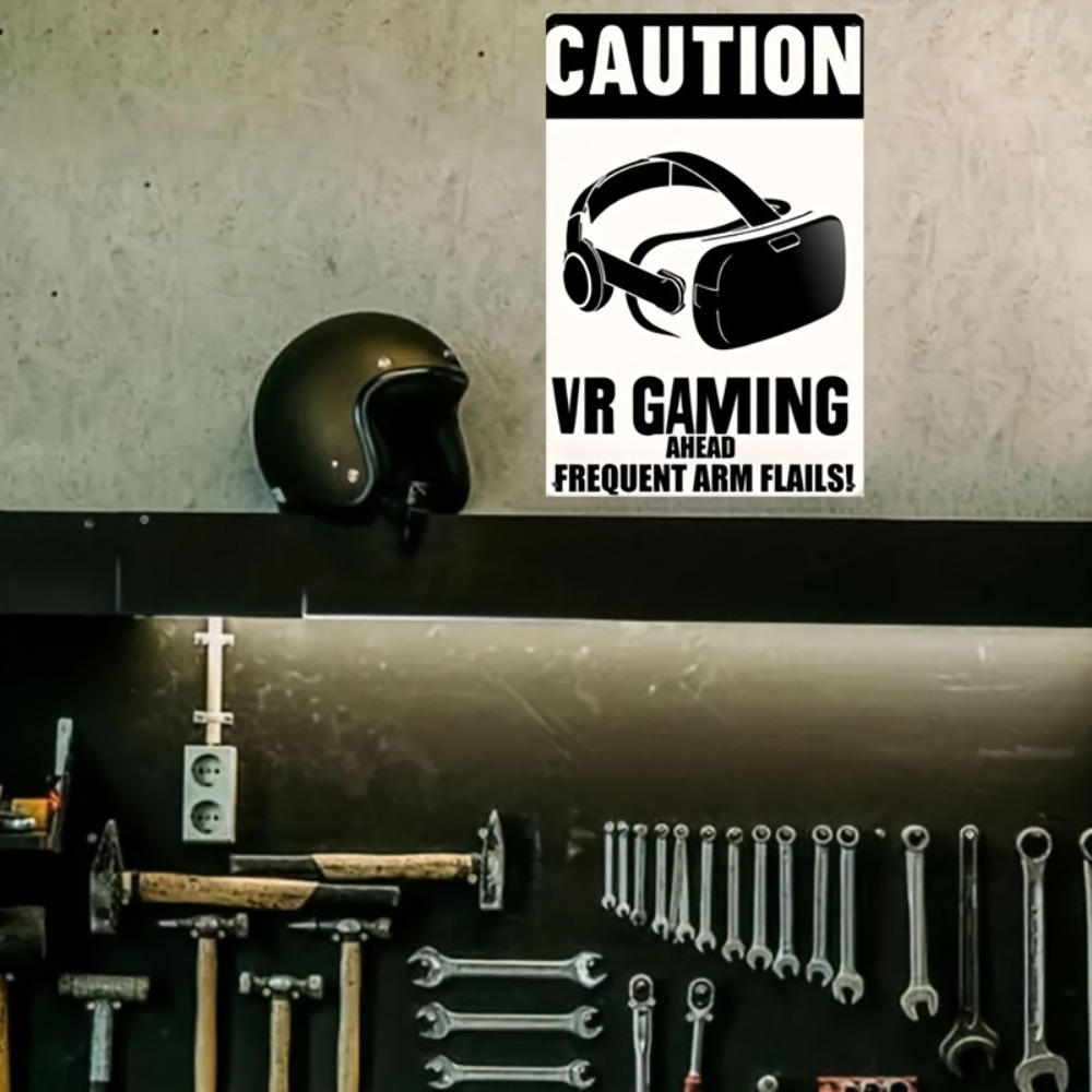 1 Placa de Metal VR Gaming com - Retro Gaming Vr avaliação e preço