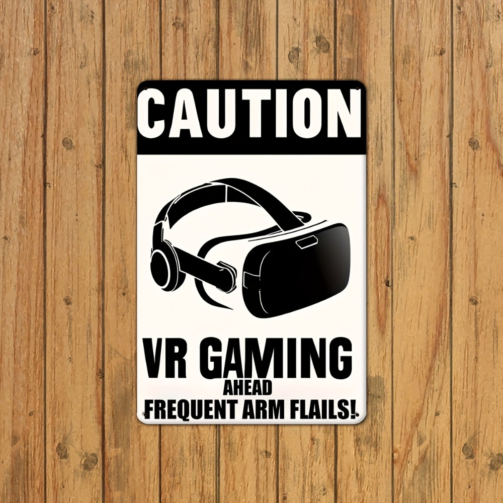 1 Placa de Metal VR Gaming com - Retro Gaming Vr avaliação e preço