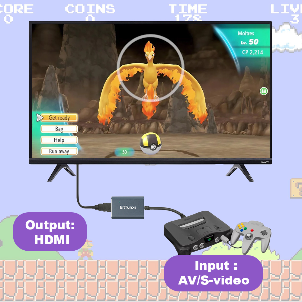 Adaptador Bitfunx 720P Svideo  - Retro Gaming Station avaliação e preço