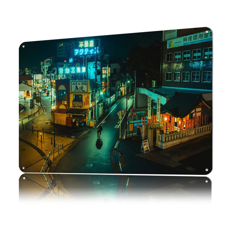 Pôster Metálico Personalizado  - Retro Gaming Tokyo avaliação e preço