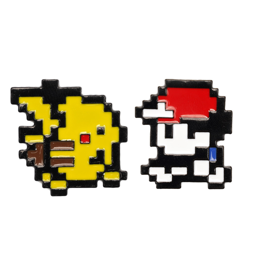 2 Peças Pins de Esmalte Retrô  - Retro Gaming Pokemon avaliação e preço
