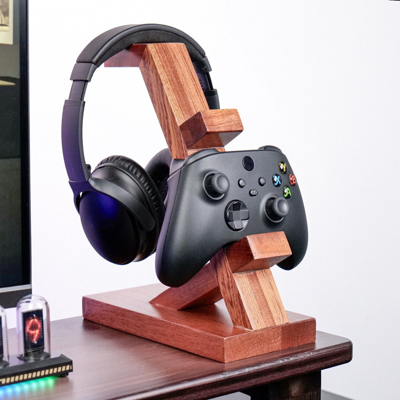 Suporte de madeira para contro - Retro Gaming Headset avaliação e preço