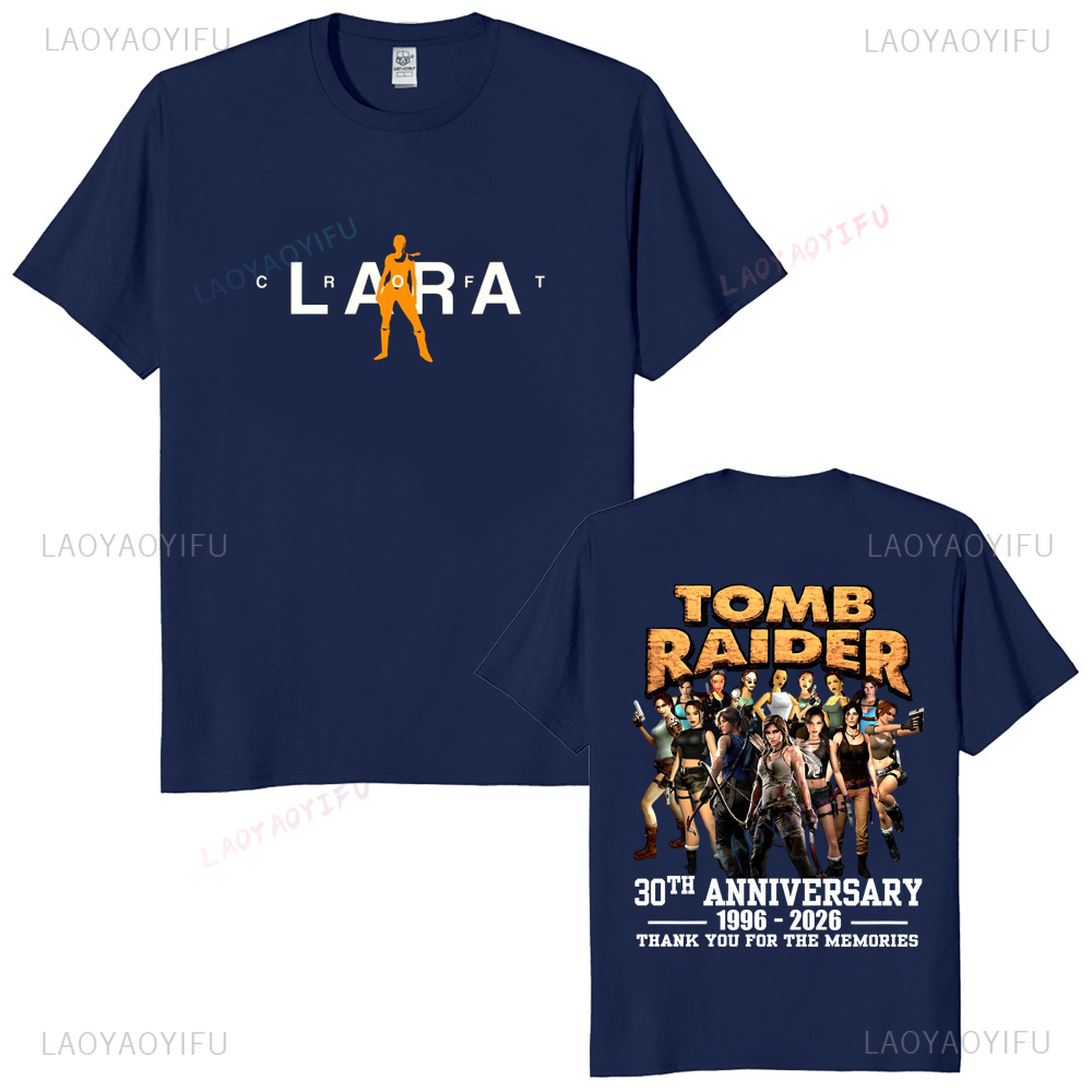 Tomb raider 30th aniversário u - Retro Gaming T Shirts avaliação e preço