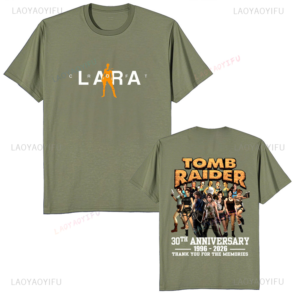 Tomb raider 30th aniversário u - Retro Gaming T Shirts avaliação e preço