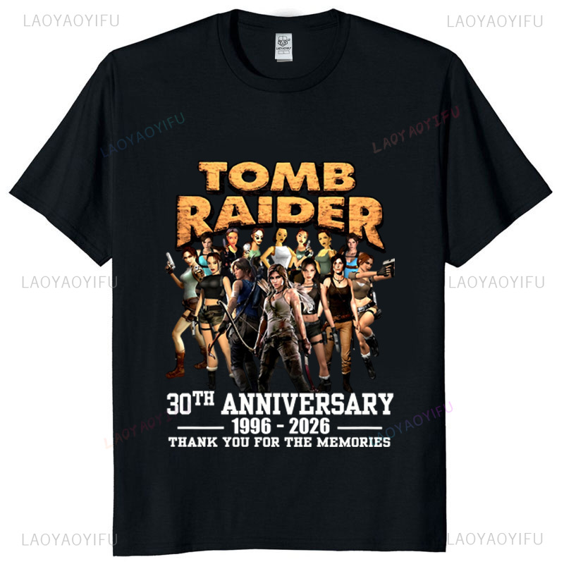 Tomb raider 30th aniversário u - Retro Gaming T Shirts avaliação e preço