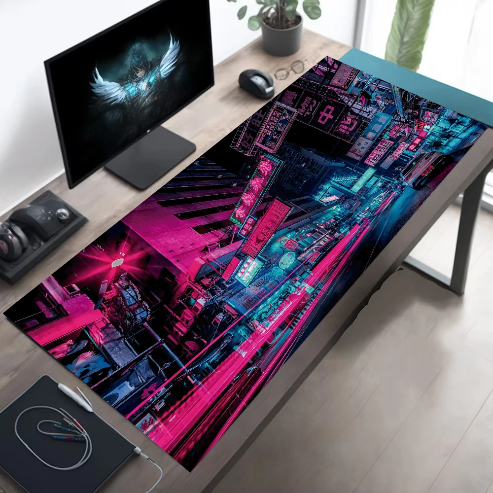 Retro cidade rua mousepad neon - Retro Gaming Tokyo avaliação e preço