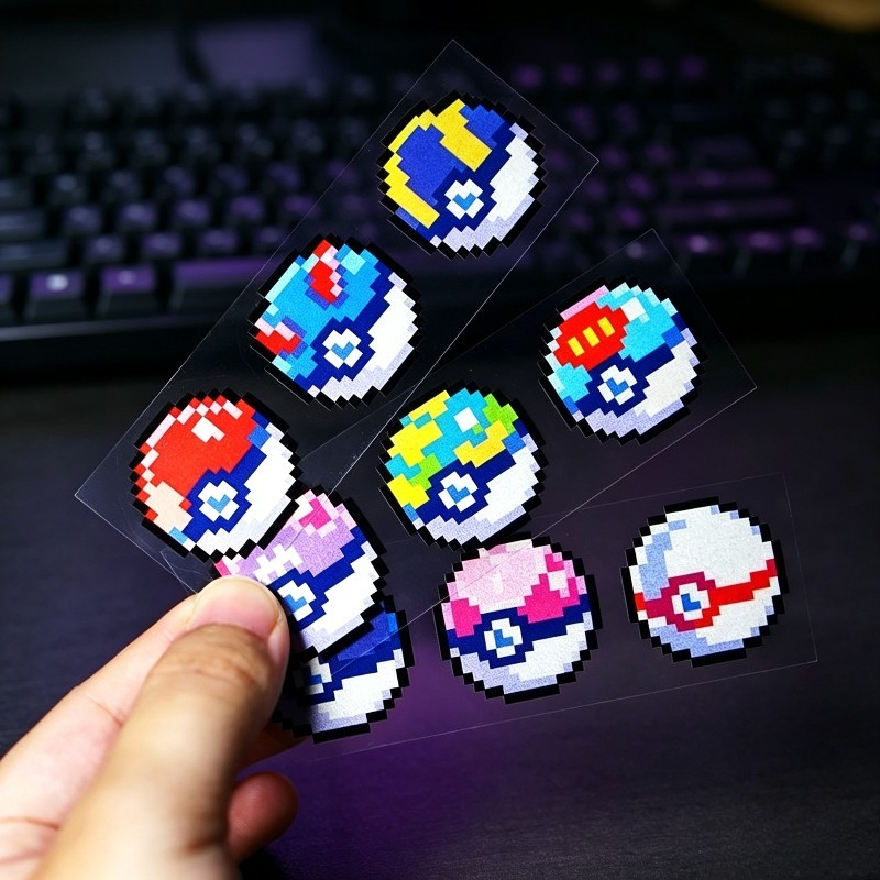 Adesivos Retrô de Bola de Poke - Retro Gaming Pokemon avaliação e preço