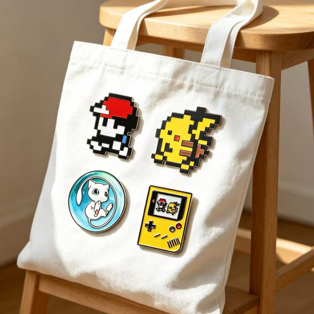 4 peças de pins de esmalte de  - Retro Gaming Pokemon avaliação e preço