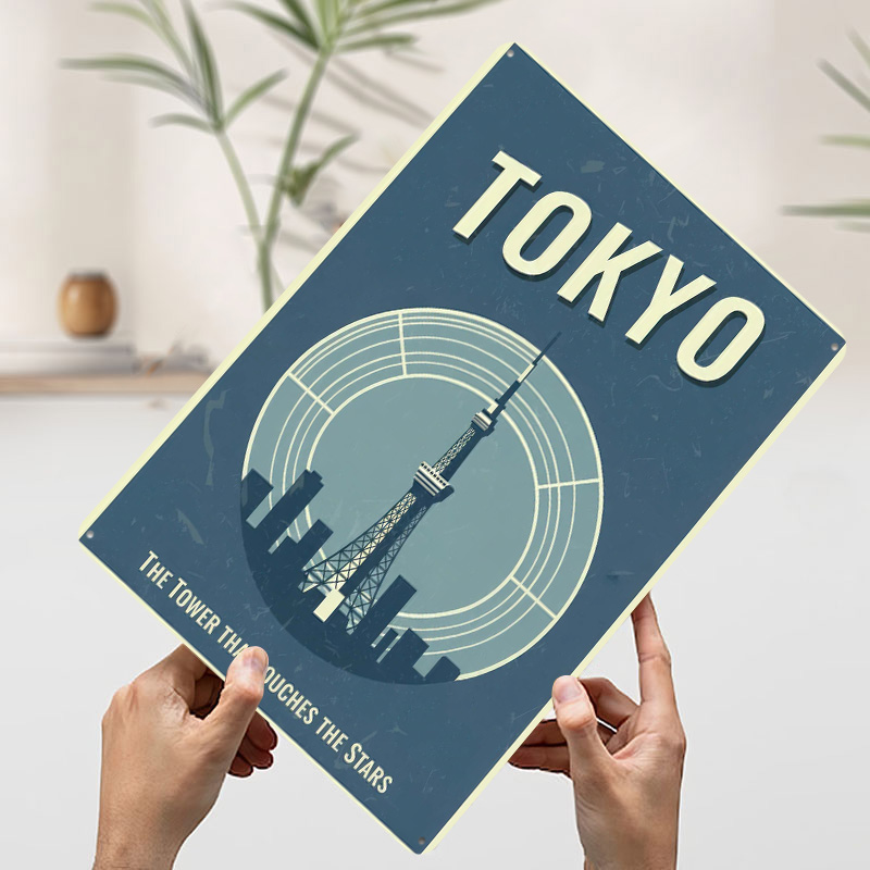 Pôster Vintage da Torre de Tóq - Retro Gaming Tokyo avaliação e preço
