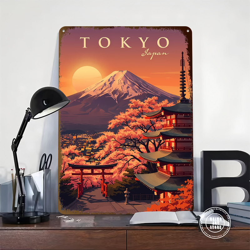 Pôster Metálico Vintage de Via - Retro Gaming Tokyo avaliação e preço