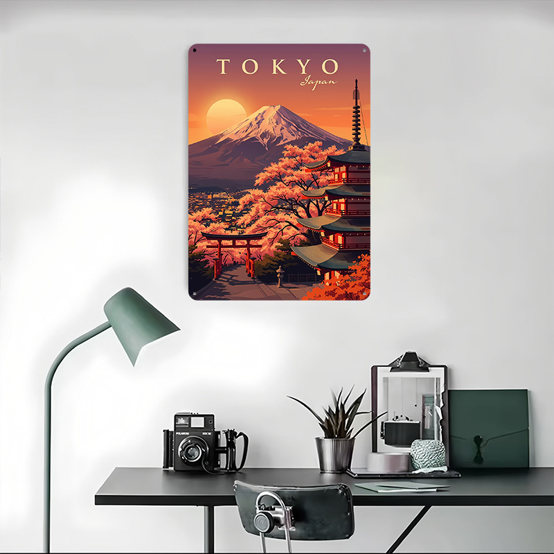 Pôster Metálico Vintage de Via - Retro Gaming Tokyo avaliação e preço