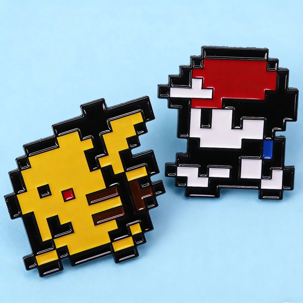 2 peças de Pins de Esmalte Ret - Retro Gaming Pokemon avaliação e preço