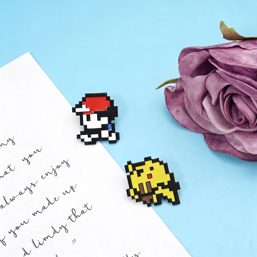 2 peças de Pins de Esmalte Ret - Retro Gaming Pokemon avaliação e preço
