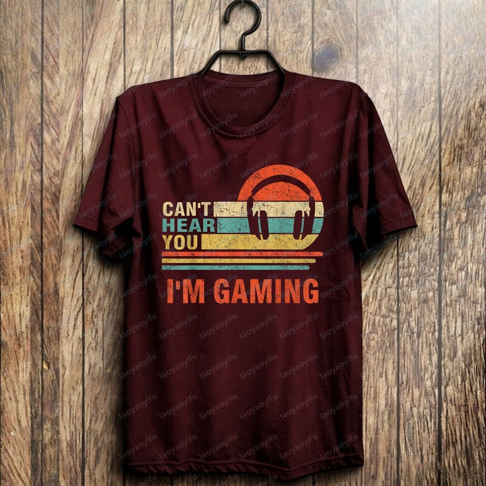 Camiseta Engraçada para Gamers - Retro Gaming Headset avaliação e preço