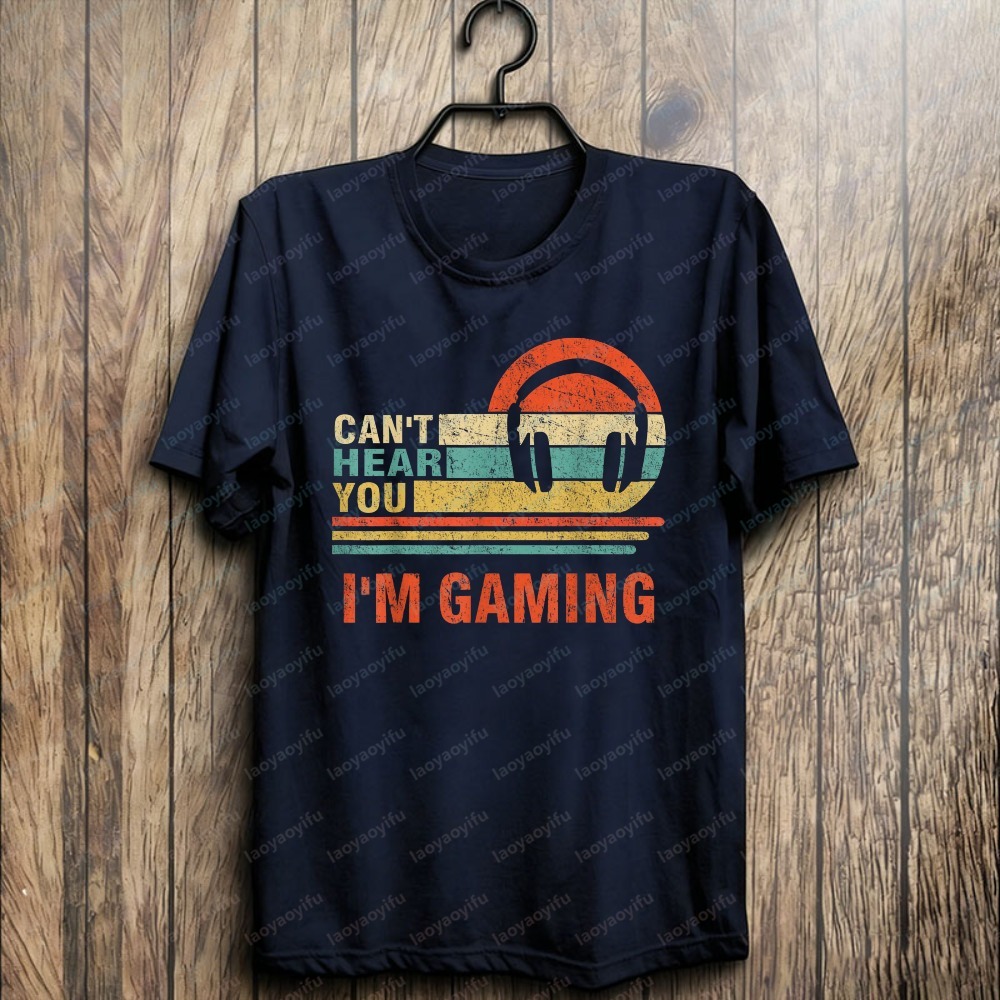 Camiseta Engraçada para Gamers - Retro Gaming Headset avaliação e preço