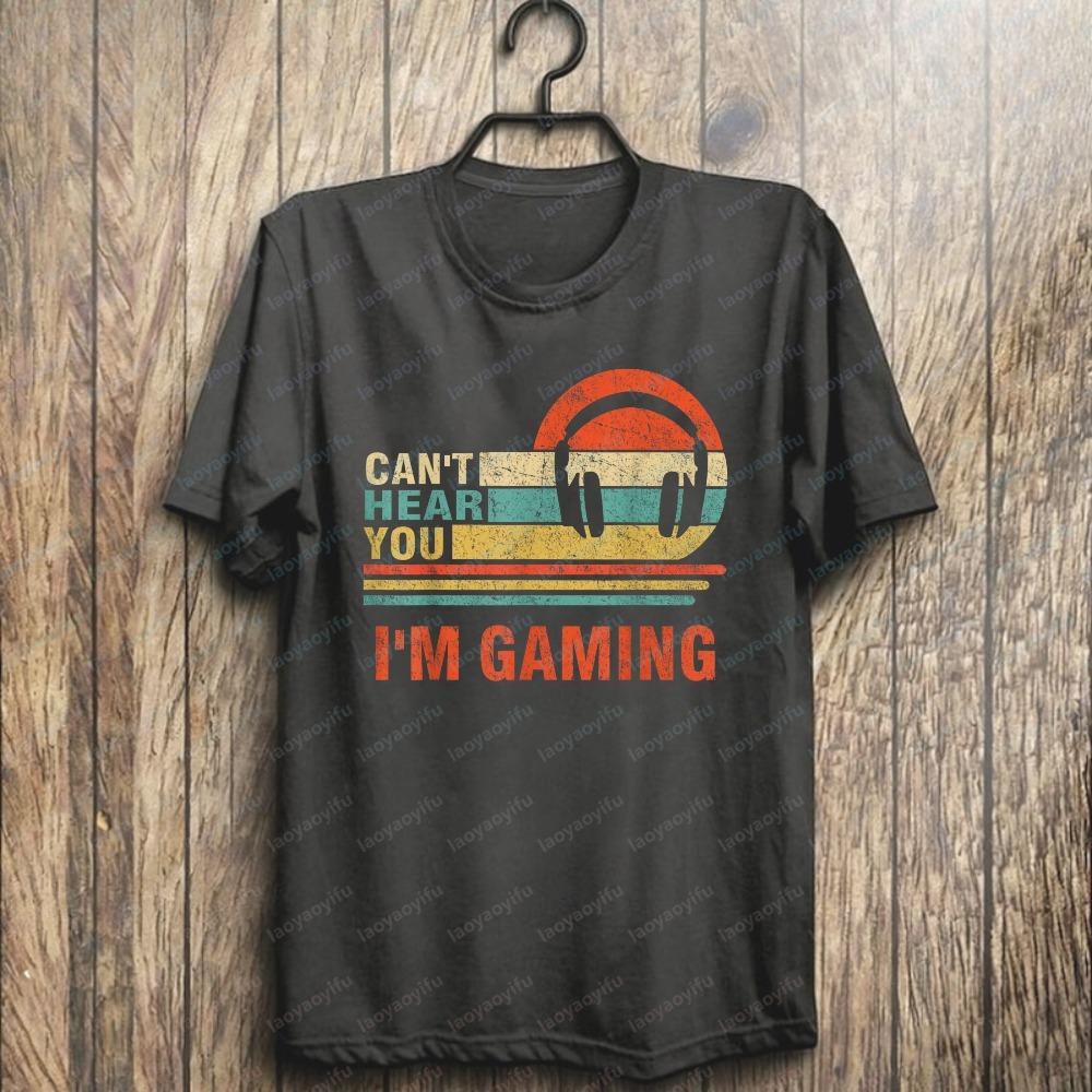 Camiseta Engraçada para Gamers - Retro Gaming Headset avaliação e preço