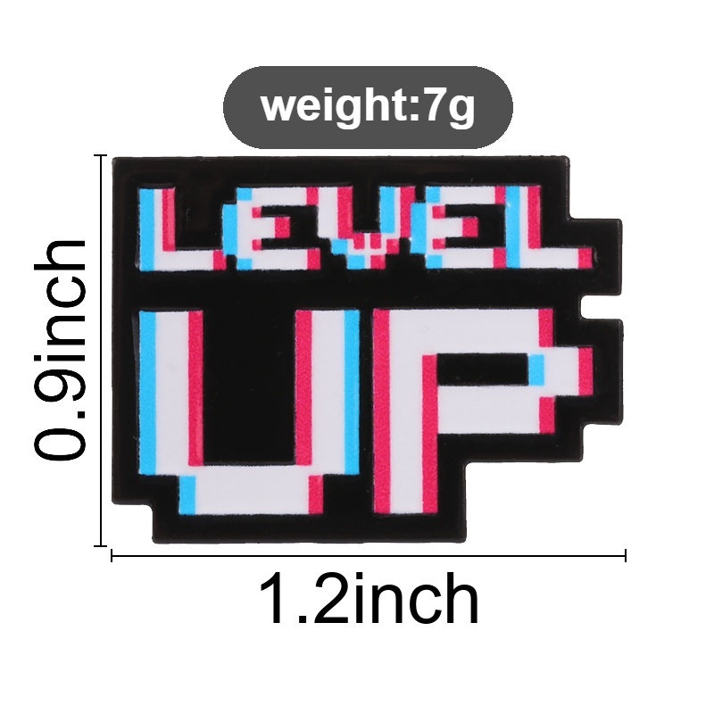 Broche Esmaltado 'Level Up Gli - Retro Gaming Style avaliação e preço