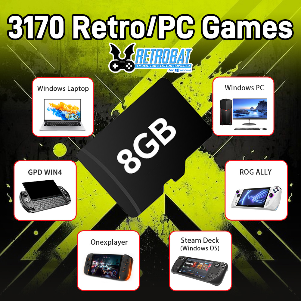 Cartão tf de jogo de 8gb com 3 - Retro Gaming Theme avaliação e preço
