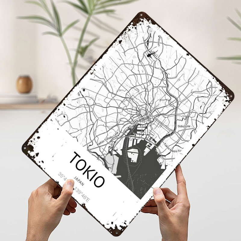 Mapa da Cidade de Tóquio em Pô - Retro Gaming Tokyo avaliação e preço