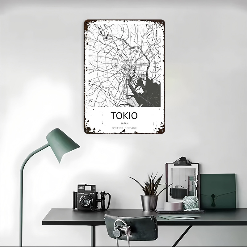 Mapa da Cidade de Tóquio em Pô - Retro Gaming Tokyo avaliação e preço